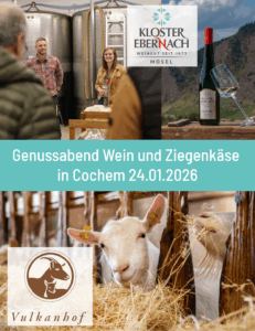 Genussabend: Wein und Ziegenkäse mit dem Vulkanhof Gillenfeld (Event in Cochem)